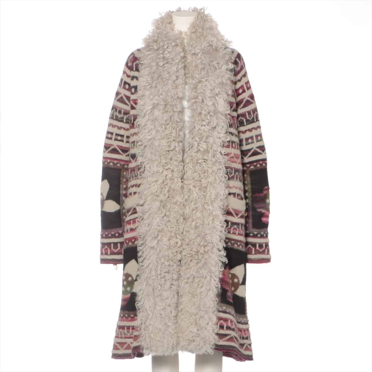Chanel 09A Wool & Mohair Gown coat 38 Ladies' Multicolor