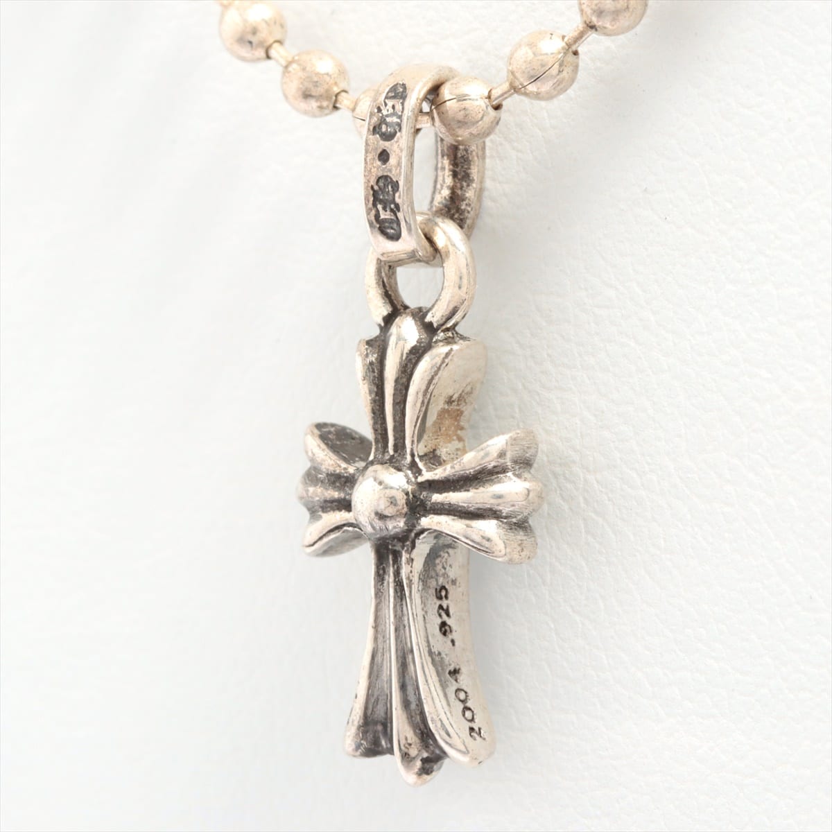 Chrome Hearts CH Cross Baby fat charms Necklace 925 10.4g