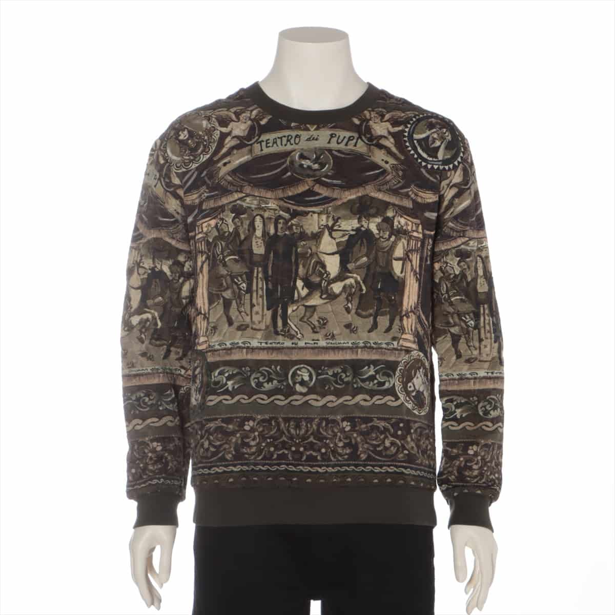 Dolce & Gabbana Cotton & Rayon Basic knitted fabric 44 Men's Khaki