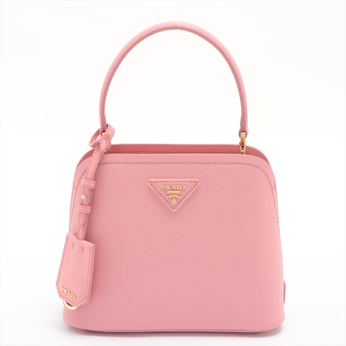 Prada Saffiano Cuir 2way shoulder bag Pink 1BA286