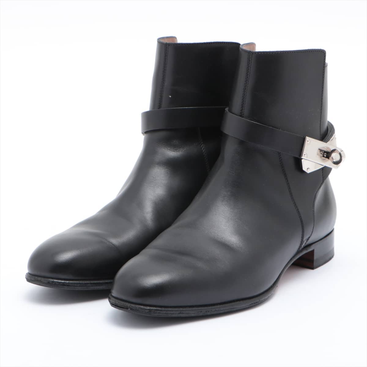 Hermès Neo Leather Boots 36 Ladies' Black Kelly metal fittings Resoled