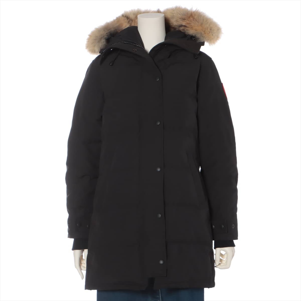 Canada Goose SHELBURNE PARKA Cotton & Polyester Down jacket Fujeon M Ladies' Black  3802LA Sotheby