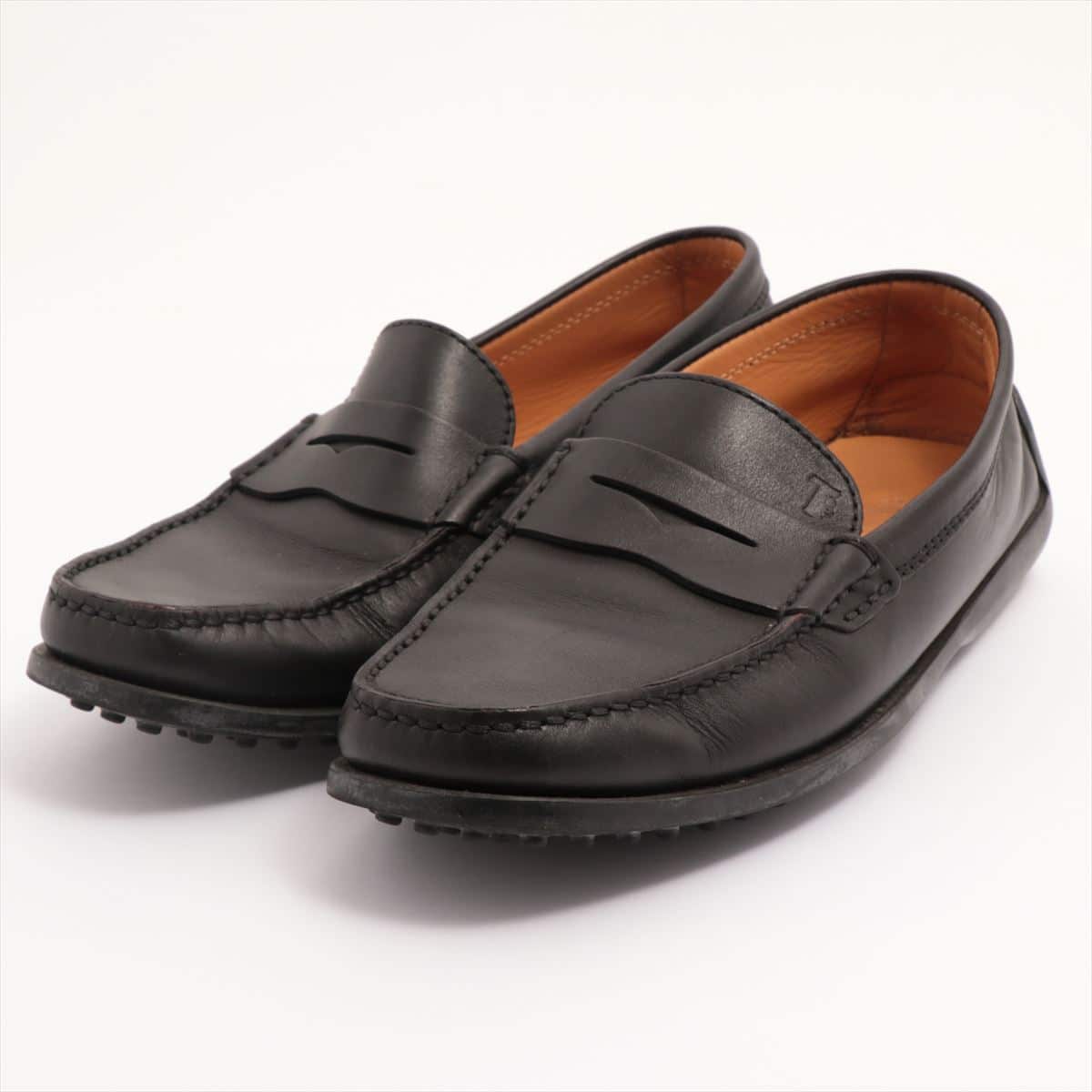 Tod's Leather Loafer 6 Men's Black