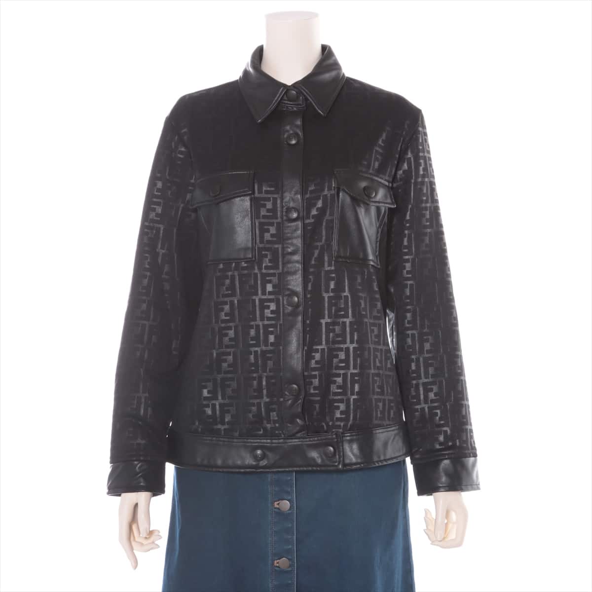 Fendi ZUCCa Cotton Jacket Unknown size Ladies' Black  No size tag