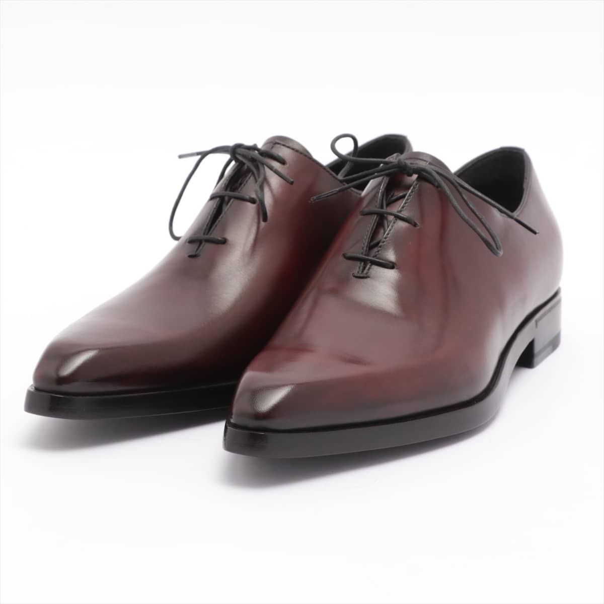 Berluti Alessandro Leather Leather shoes 6 Men's Bordeaux Hole cut Comes with genuine shoe keeper