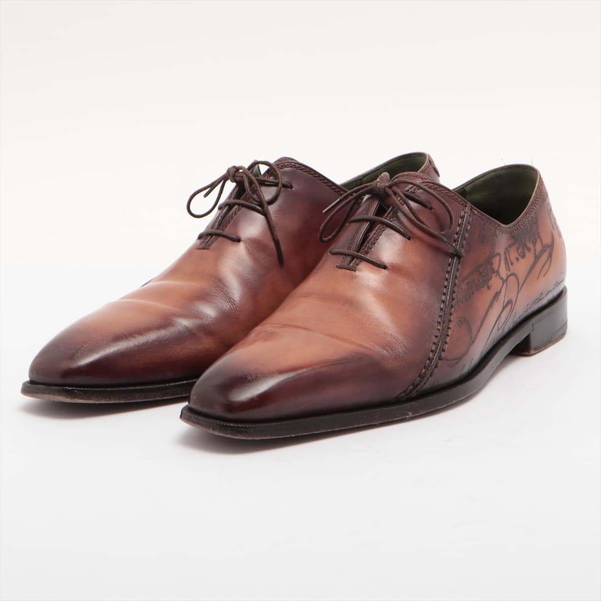 Berluti Scars Leather Leather shoes 9 Men's Brown