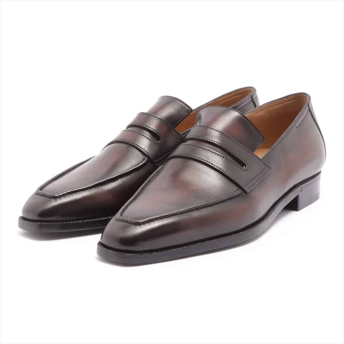 Berluti Andy Leather Loafer 7.5 Men's Brown Comes with genuine shoe keeper