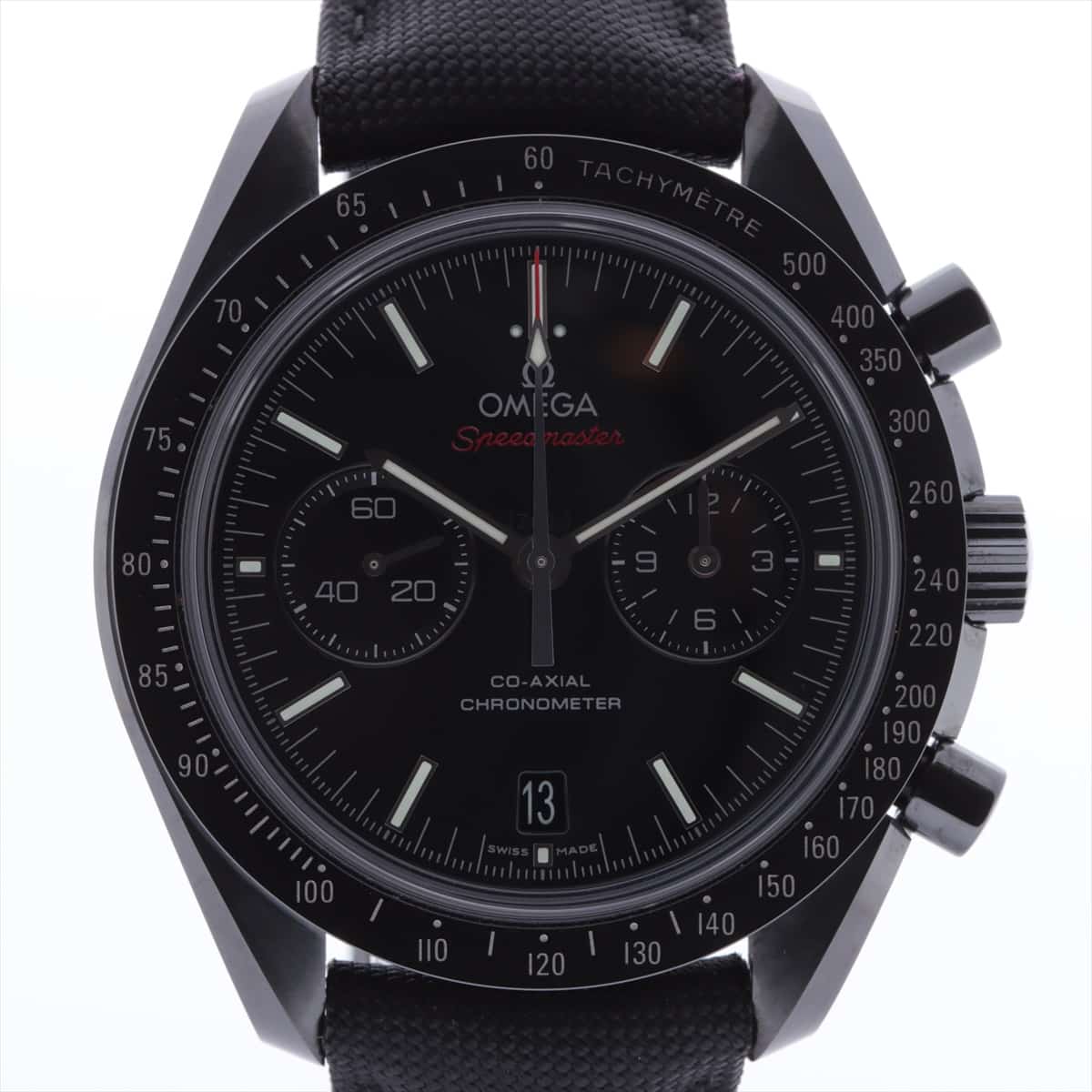[Chrono] Omega Speedmaster  DARK SIDE Of The Moon 311.92.44.51.01.003 CEx Leather belt AT Black-Face