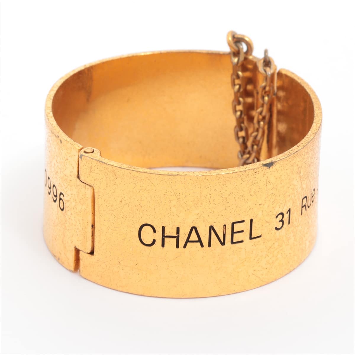 Chanel Logo Bangle GP Gold
