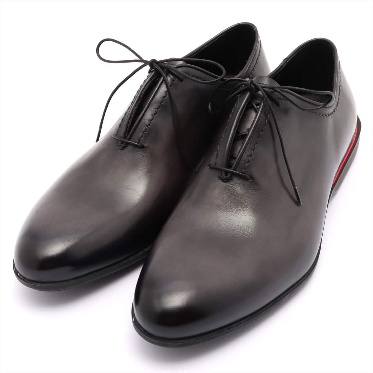 Berluti × Ferrari Limited Edition Leather Leather shoes 8.5 Men's Grey With genuine shoe tree
