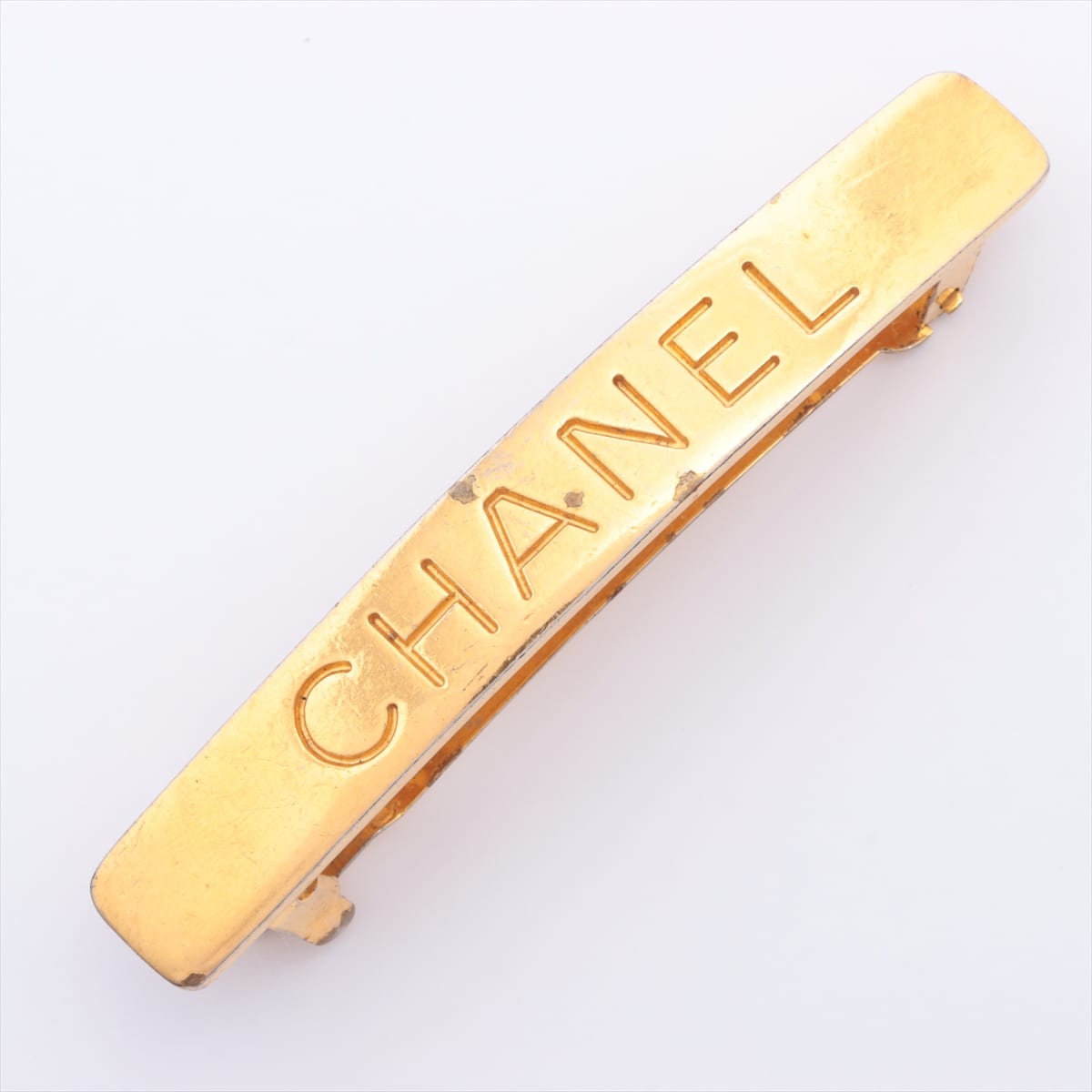 Chanel Logo 96A Hair Slide GP Gold