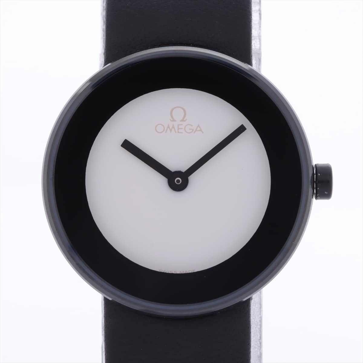 Omega art collection Limited to 999 books in the world SS & Leather QZ White-Face