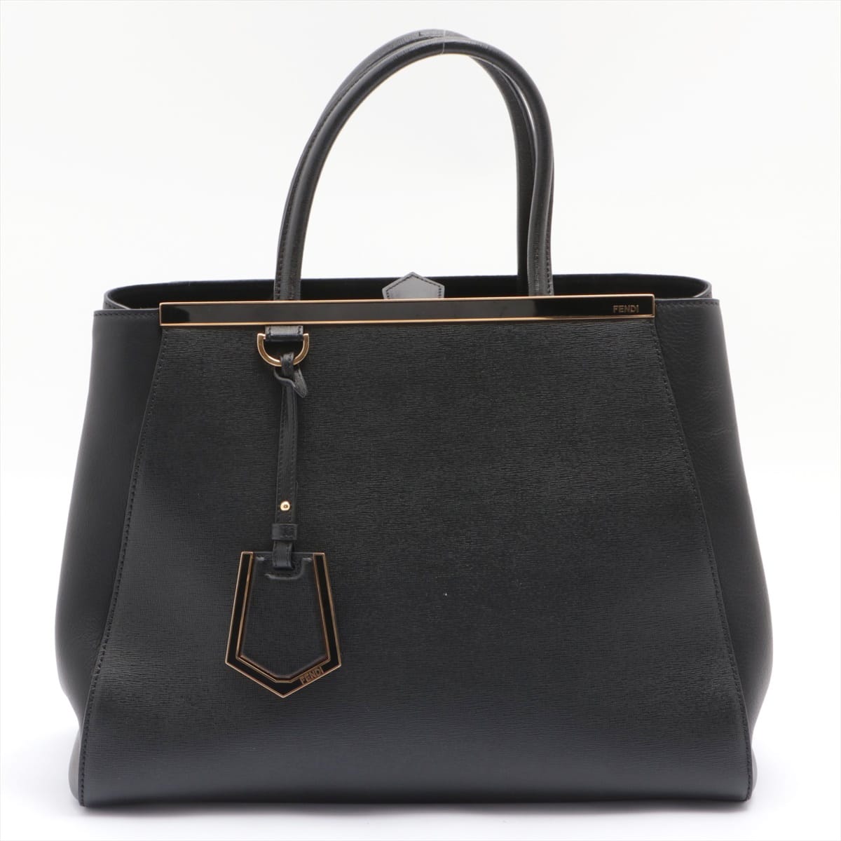 Fendi Toujour Leather 2way shoulder bag Black 8BH250