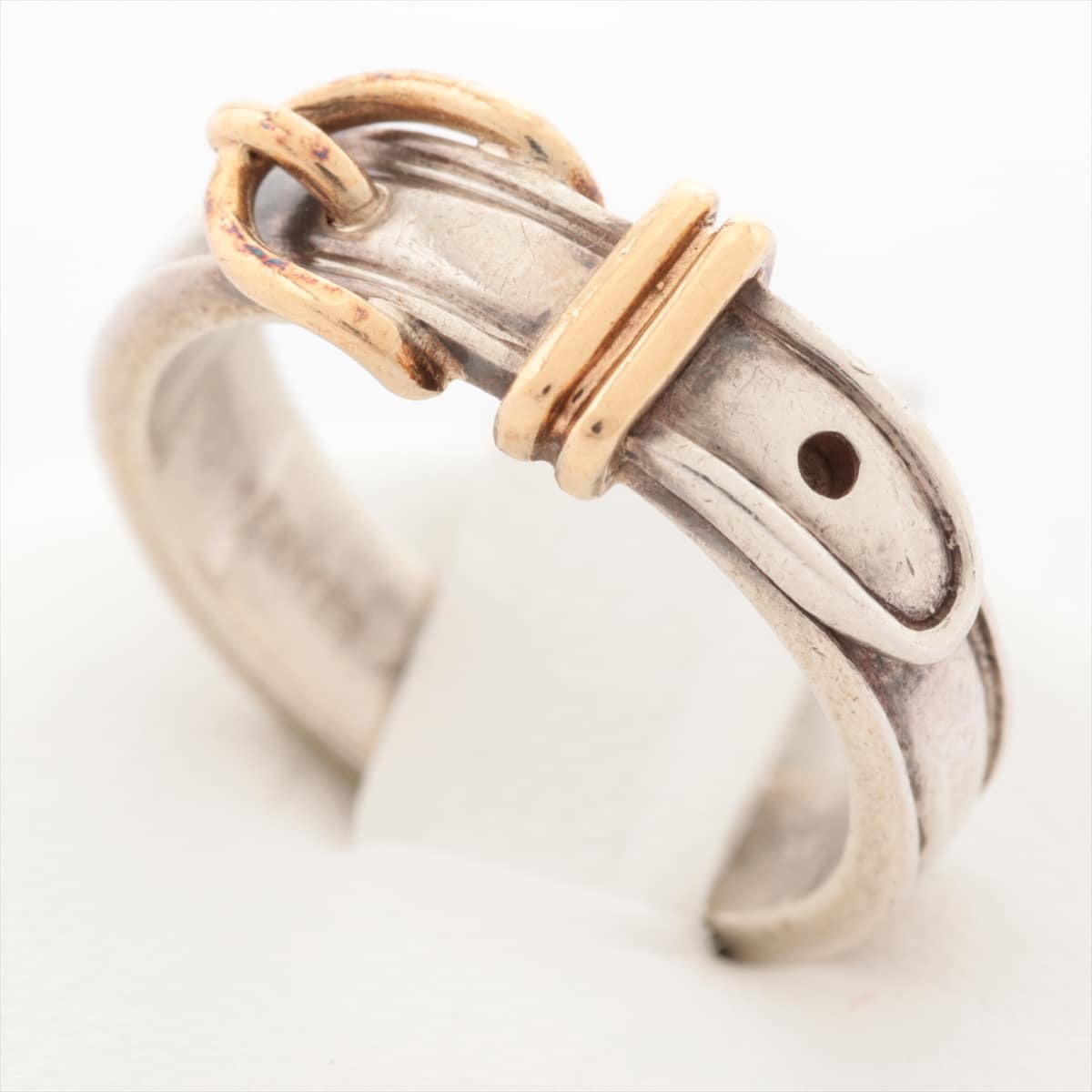 Hermès San Tulle rings 54 925×750 5.4g Gold × Silver Rubbed, discoloration