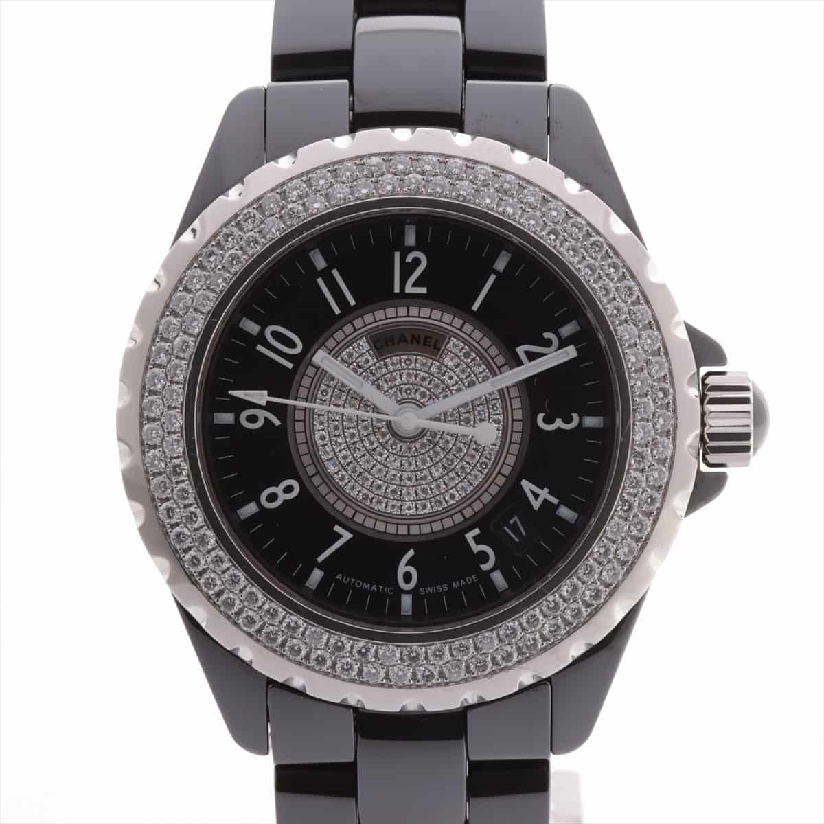 Chanel J12 H1709 CE AT Black-Face Extra Link 2