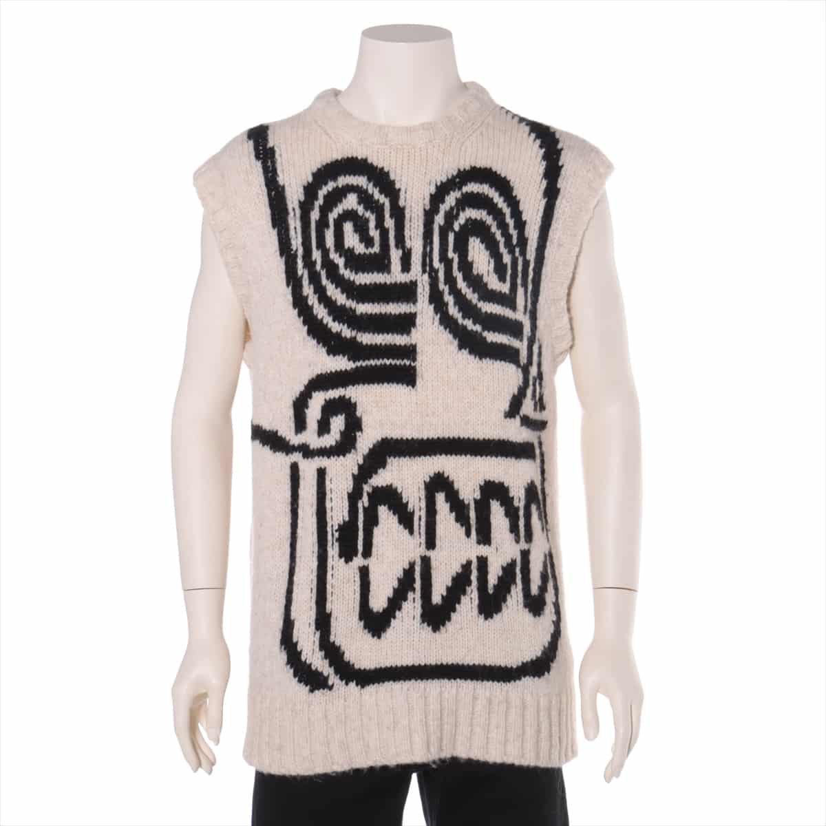 Moncler Genius 1952 18 years wool x acrylic Knit Vest L Men's Beige