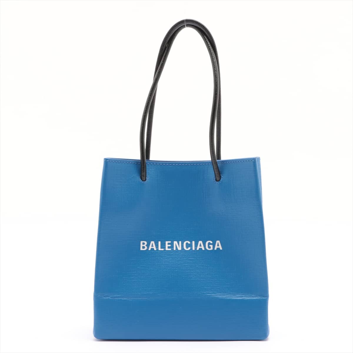 Balenciaga Shopping Tote XXS Leather 2way shoulder bag Blue 597858