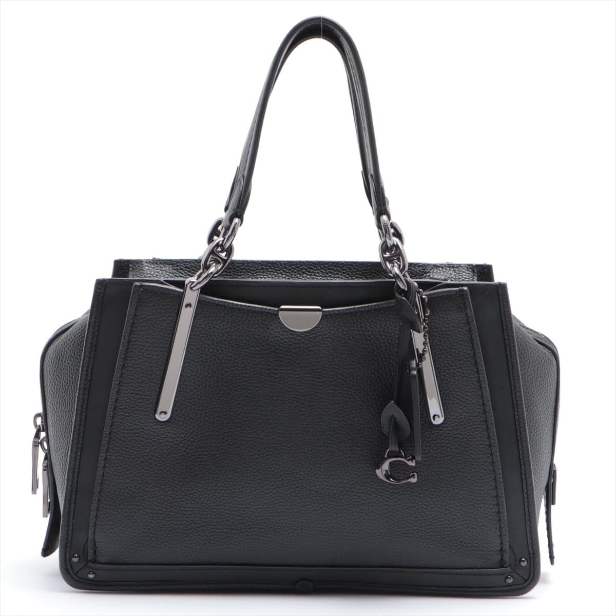 COACH Dreamer Leather 2way handbag Black