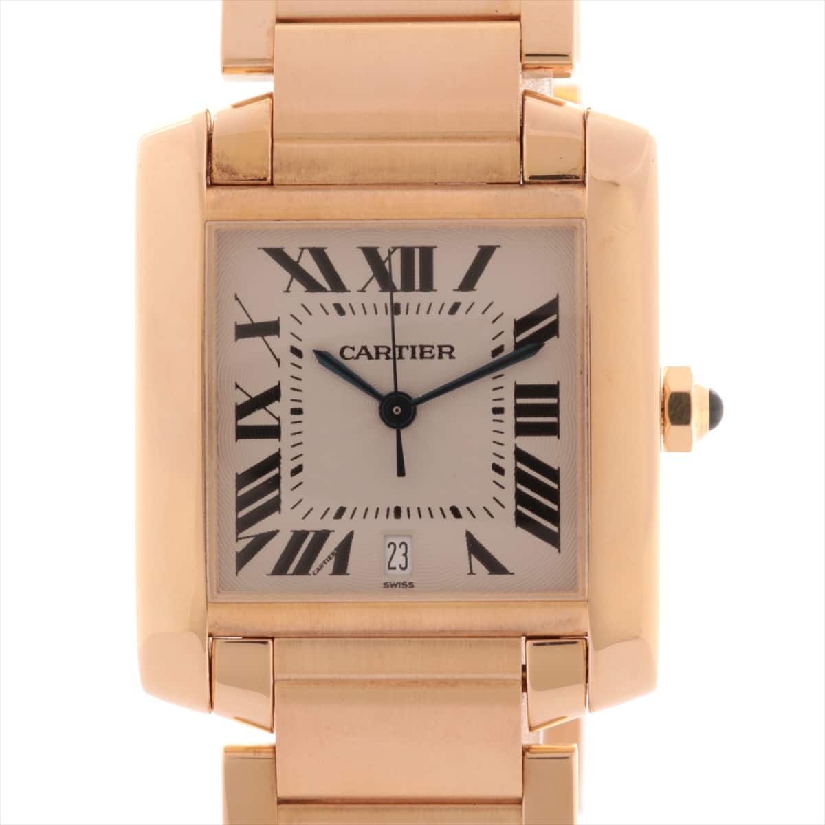Cartier Tank Francaise LM W510001R2 750 YG AT White-Face