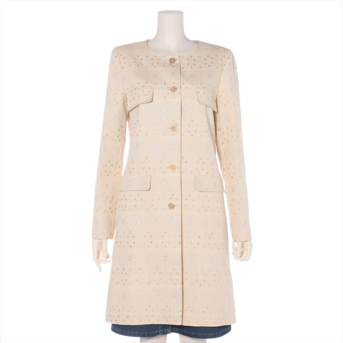 Chanel Coco Mark 01A Wool coats 38 Ladies' Ivory