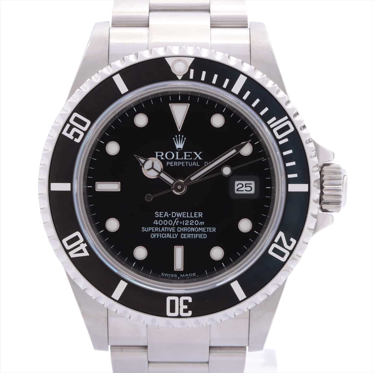 Rolex Sea-Dweller 16600 SS AT Black-Face Extra Link 2