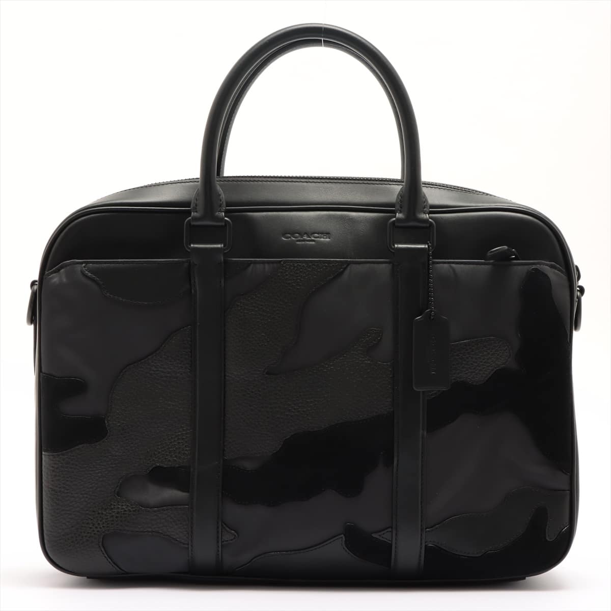 COACH Nylon & Leather 2WAY Businessbag Black