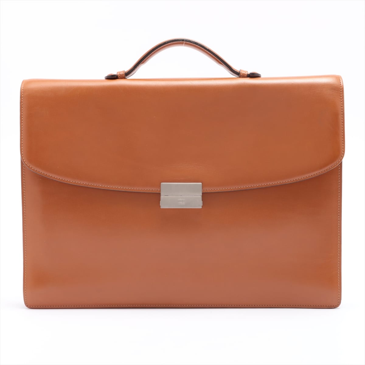 Valextra Leather Briefcase Brown