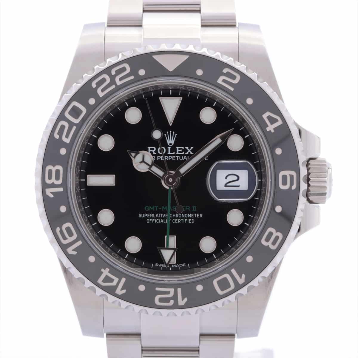 Rolex GMT Master Ⅱ 116710LN SS AT Black-Face Extra Link 2
