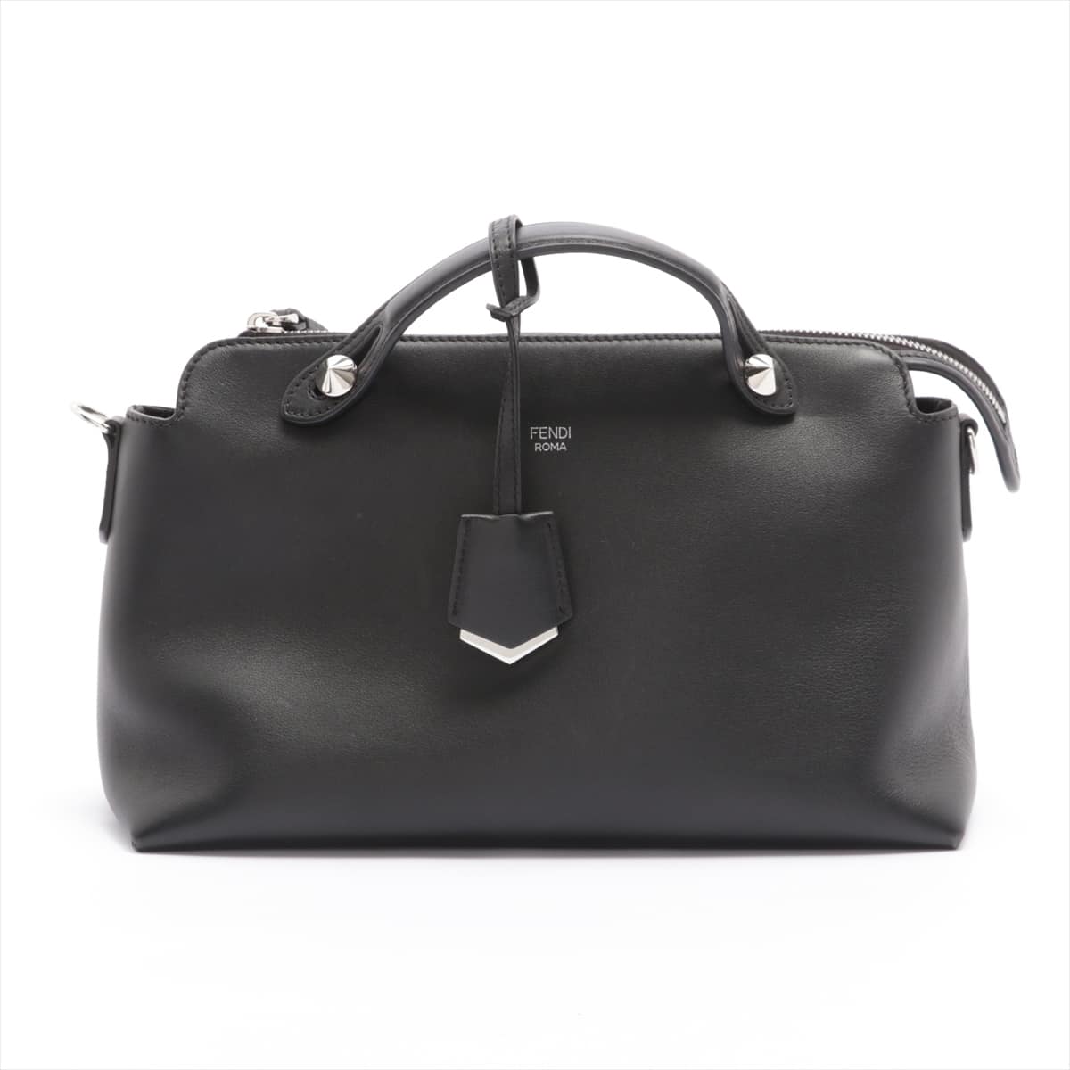 Fendi By the Way Medium Leather 2way shoulder bag Black 8BL146