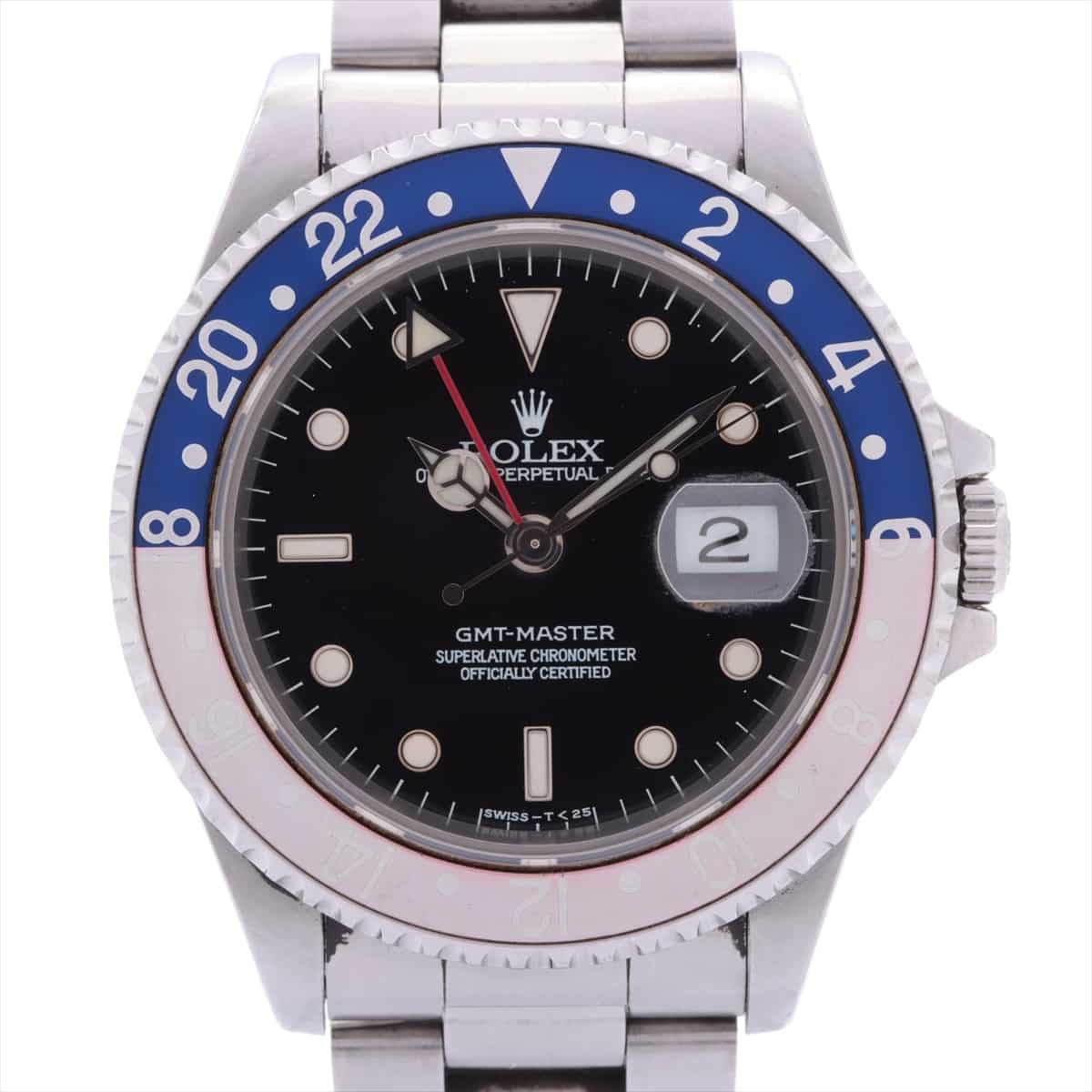 Rolex GMT Master 16700 W-number SS AT Black-Face