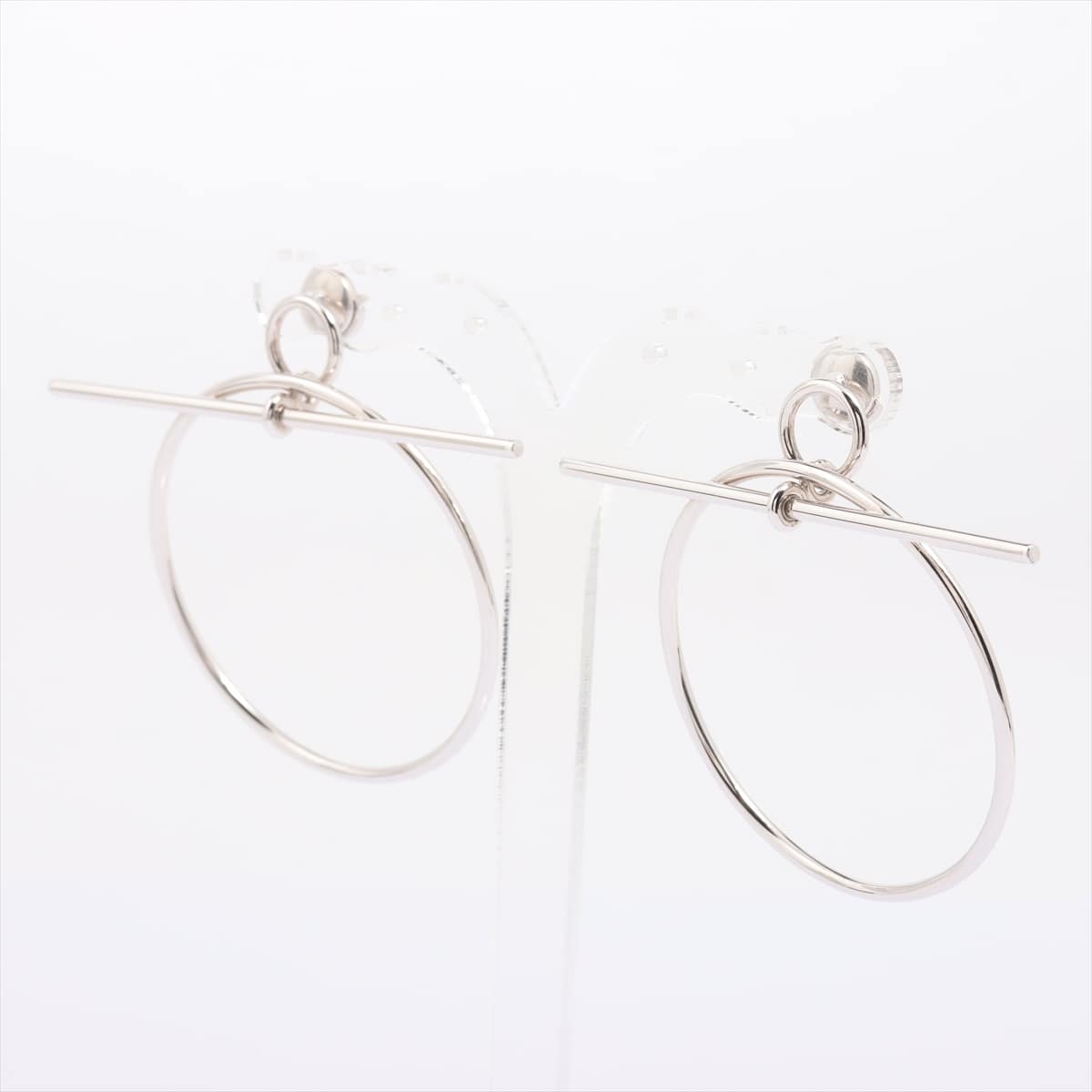 Hermès Loop Medium Piercing jewelry (for both ears) 925 11.2g Silver