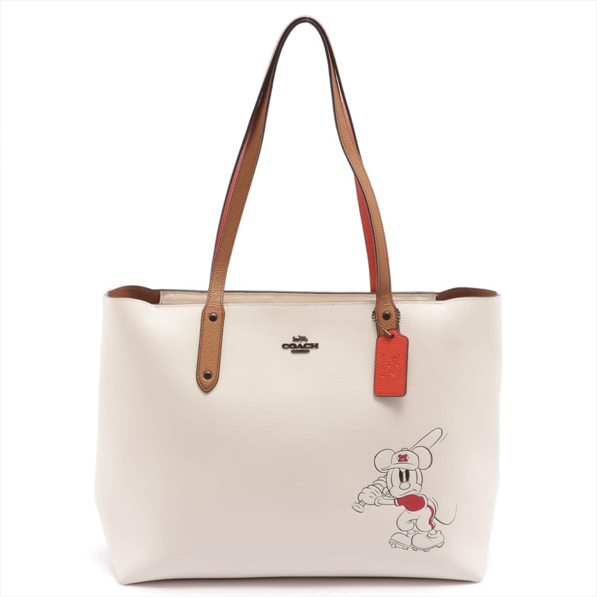 Coach x Disney Leather Tote bag White 3907