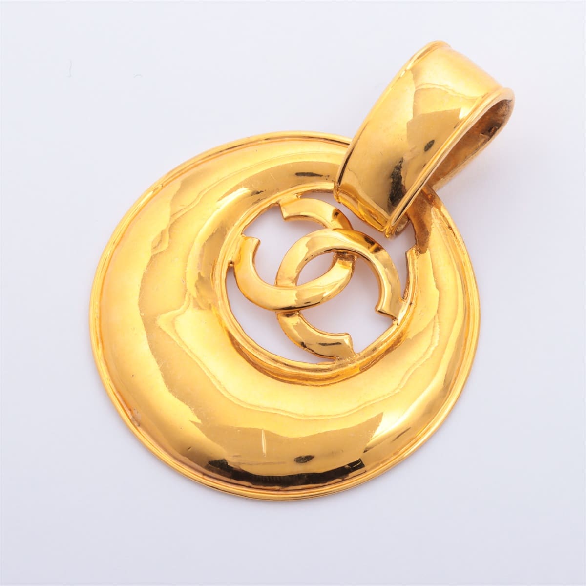 Chanel Coco Mark 93P Necklace top GP Gold