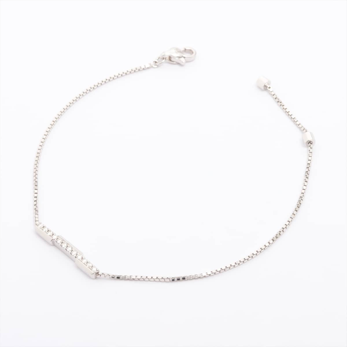Gucci Link to Love diamond Bracelet 750(WG) 3.6g 16