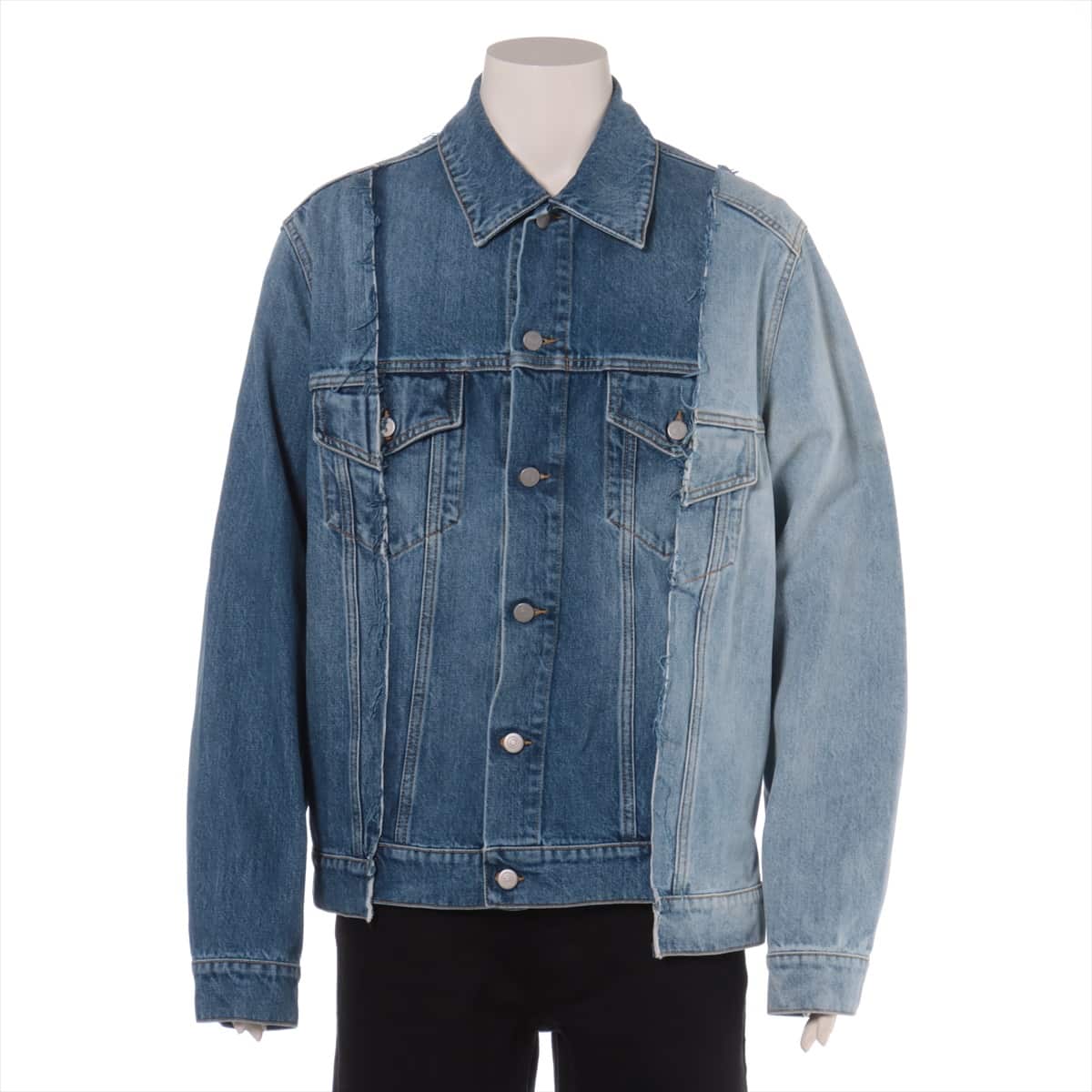 Maison Margiela 20 years Cotton Denim jacket 46 Men's Blue  ⑩ reconstructed cutoff denim jacket