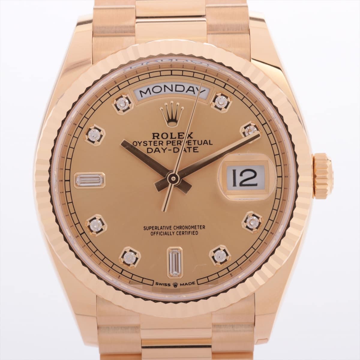 Rolex Day Date 128238A YG AT Champagne-Face Extra Link 2