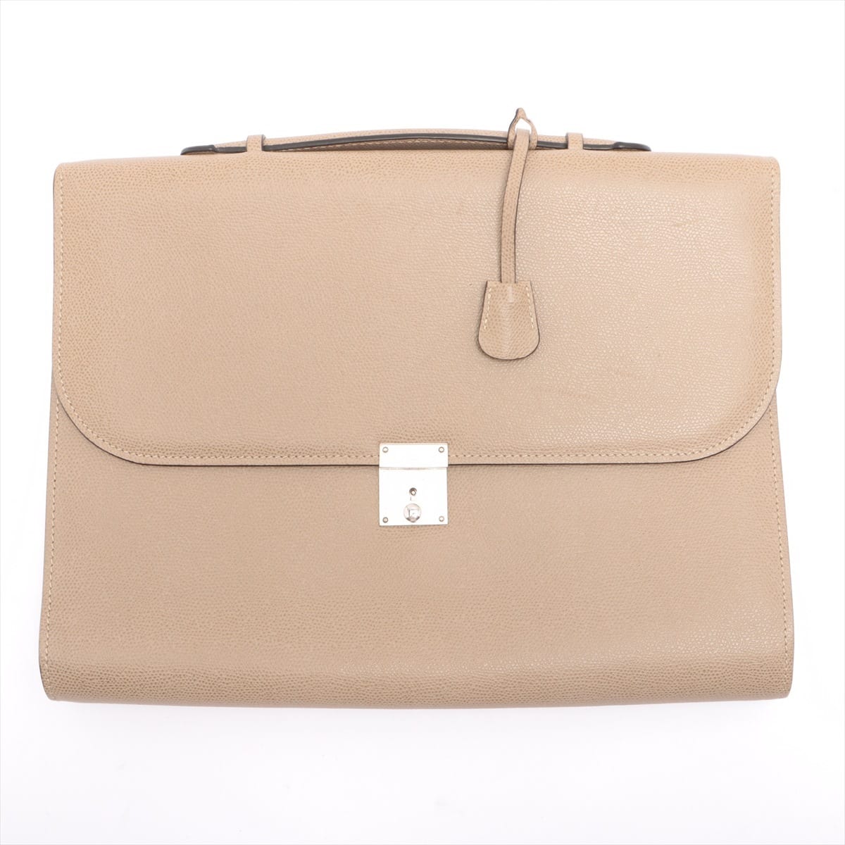 Valextra Leather Briefcase Beige The edge is slightly solid