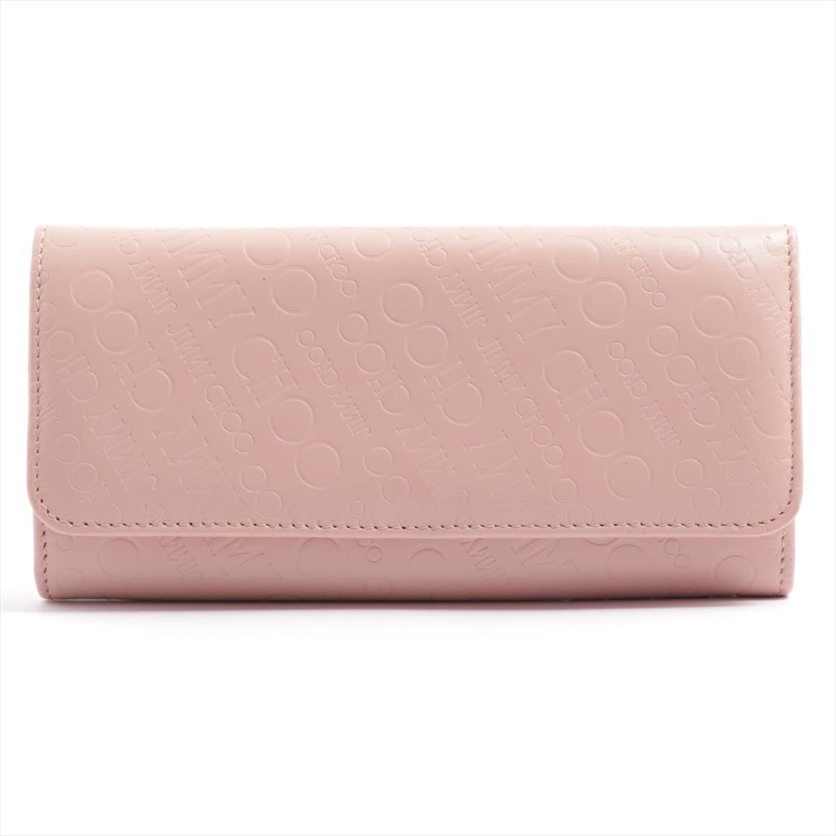 Jimmy Choo Logo Leather Wallet Pink