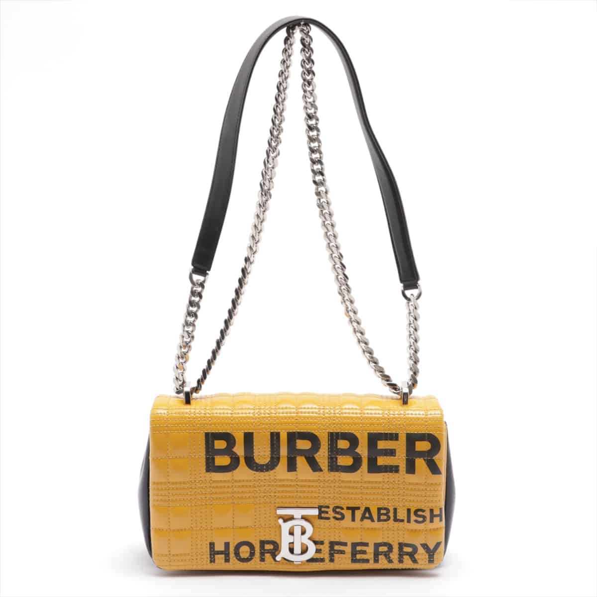 Burberry TB Lola Leather Chain shoulder bag Yellow