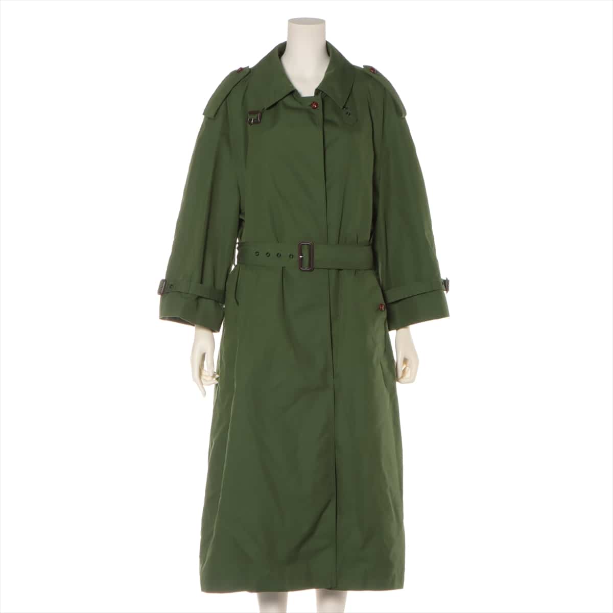 Gucci Cotton & nylon Trench coat 40 Ladies' Green Lined