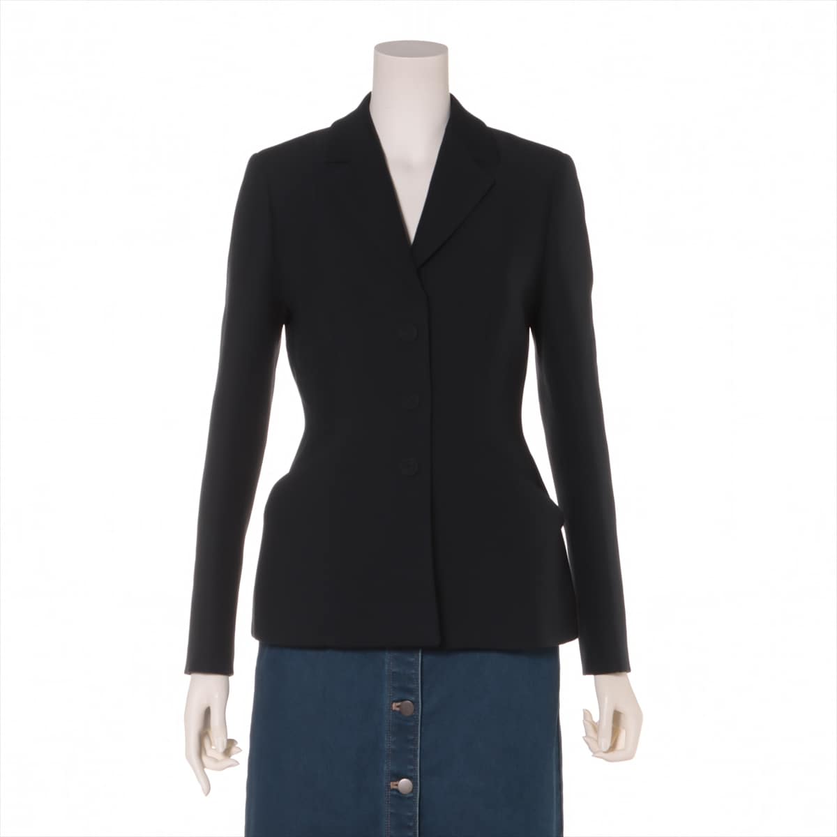 Christian Dior 20SS Wool & silk Tailored jacket 36 Ladies' Black