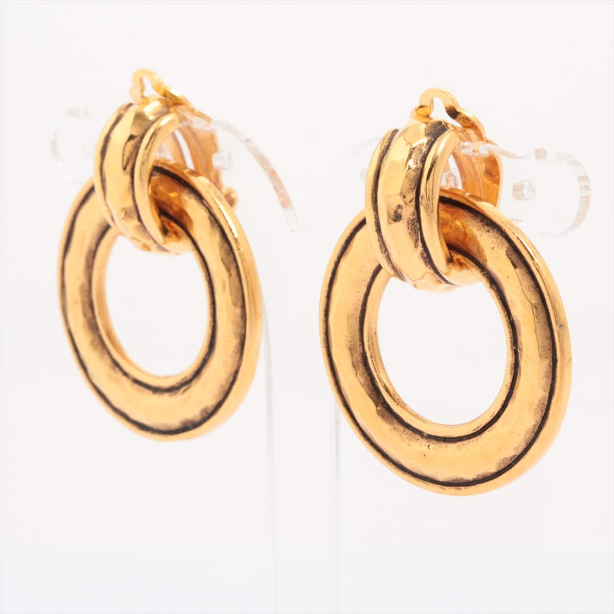 Chanel Earrings (for both ears) GP Gold Hoop