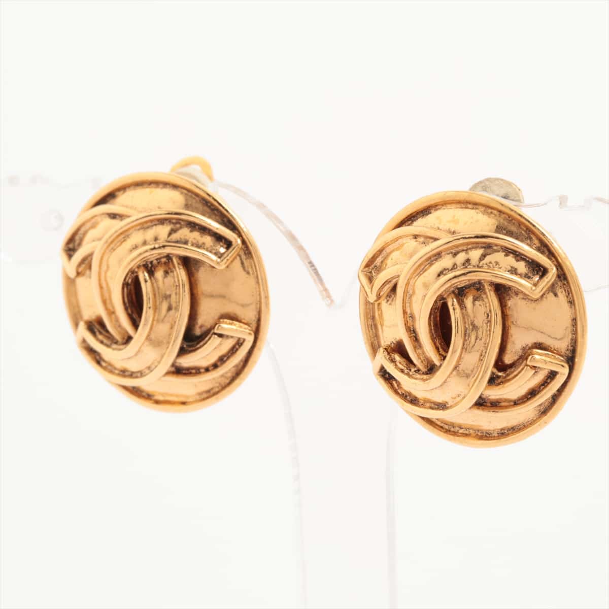 Chanel Coco Mark 94P Earrings (for both ears) GP Gold