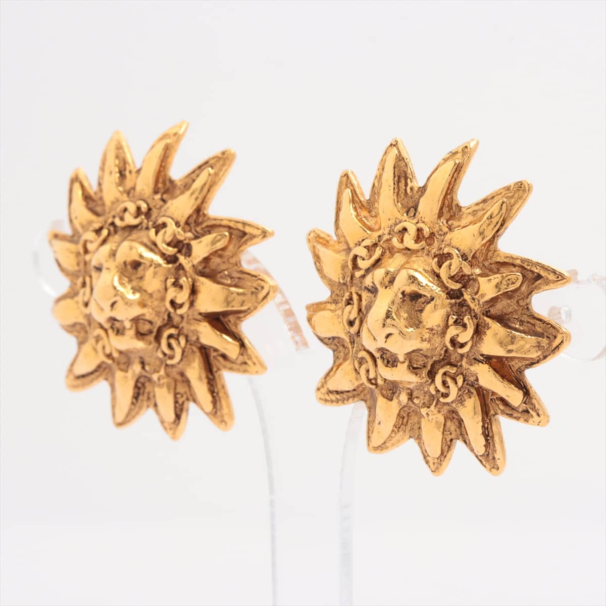 Chanel Lion Earrings (for both ears) GP Gold