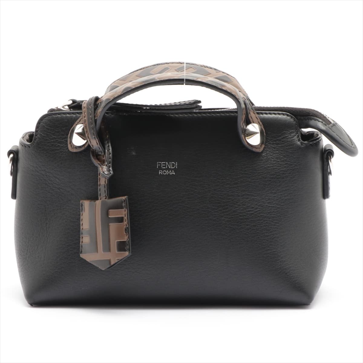 Fendi By the Way Leather 2way shoulder bag Black 8BL145