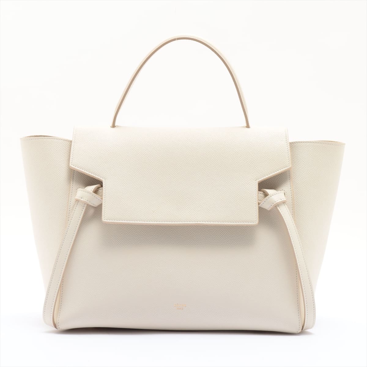 CELINE Belt Bag Mini Leather 2way shoulder bag White