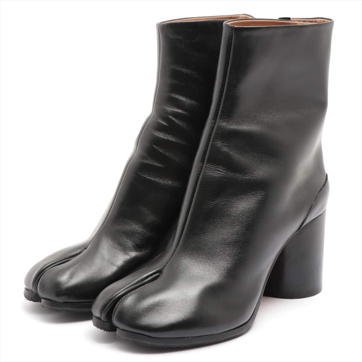 Maison Margiela TABI Leather Short Boots 36.5 Ladies' Black ?