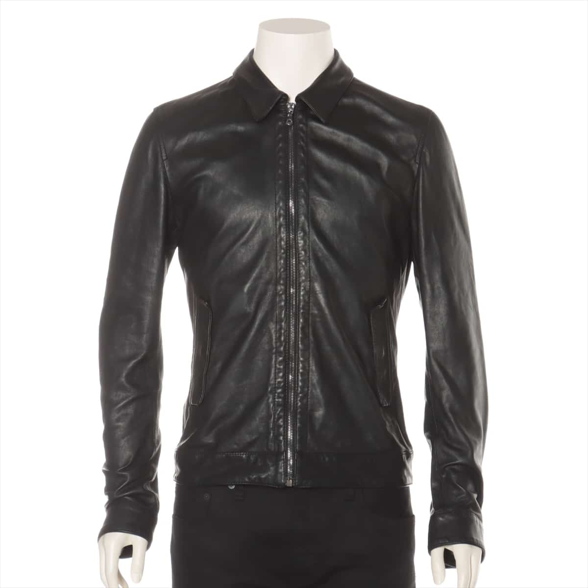 Dolce & Gabbana Lambskin Leather jacket 46 Men's Black
