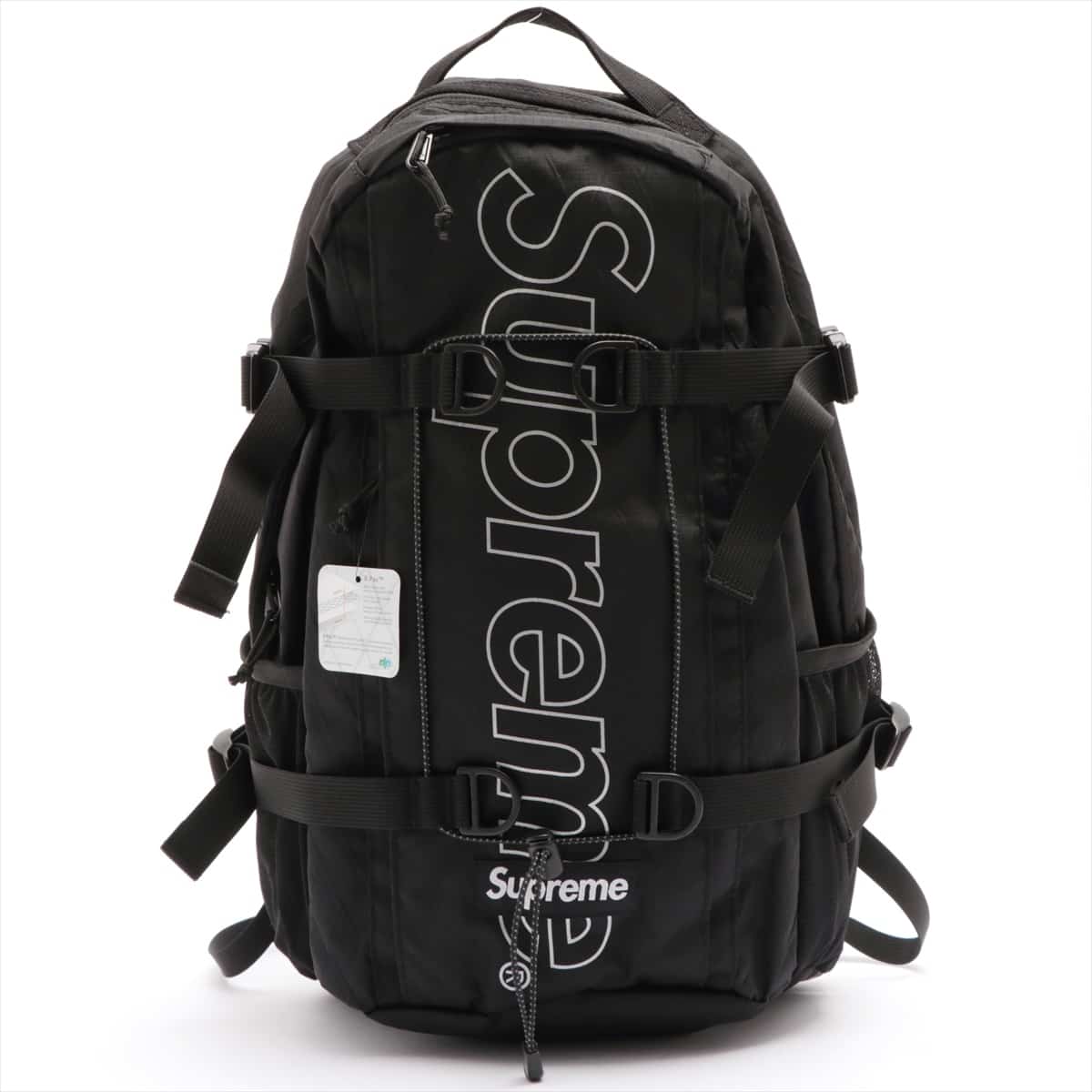 Supreme Logo Nylon Backpack Black