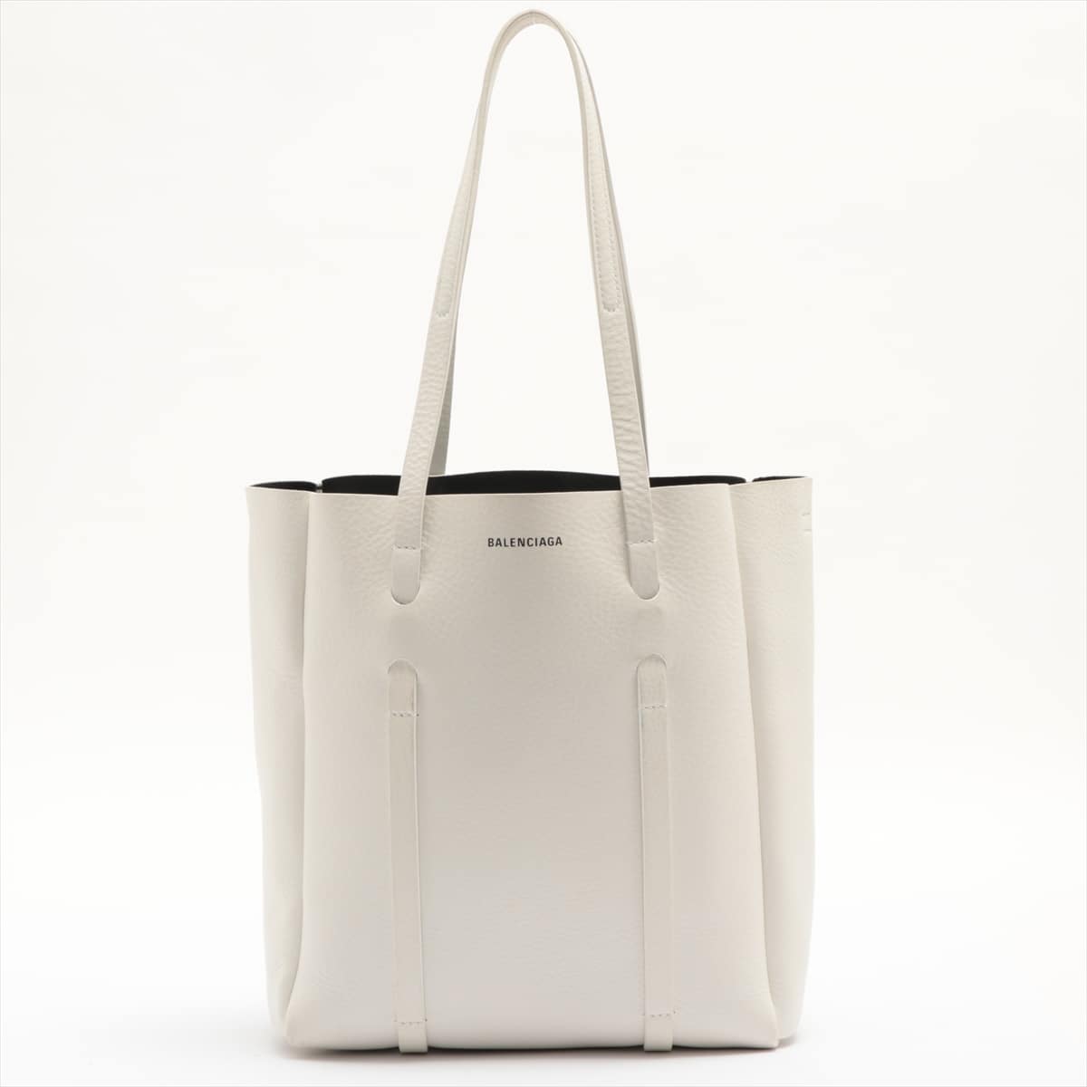 Balenciaga Everyday Tote XS Leather 2 way tote bag White 489813 Pouch With mirror
